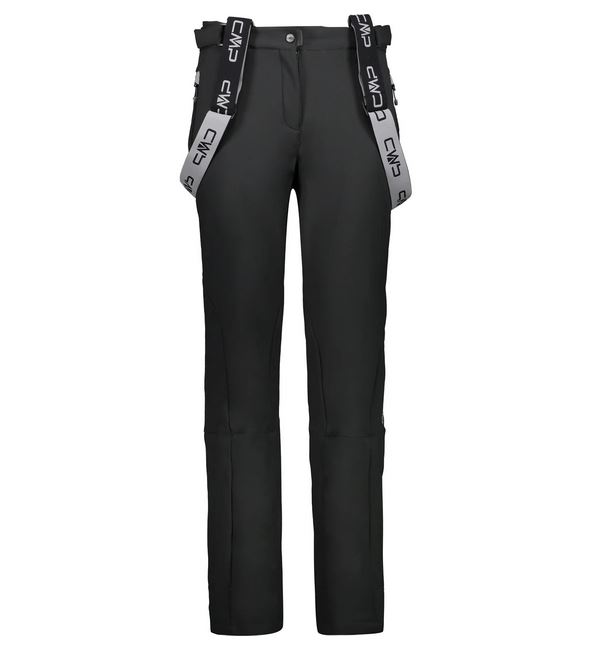Women's Ski Softshell Salopette Black