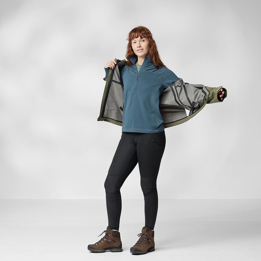Abisko Lite Fleece Half Zip Dames Dark Navy