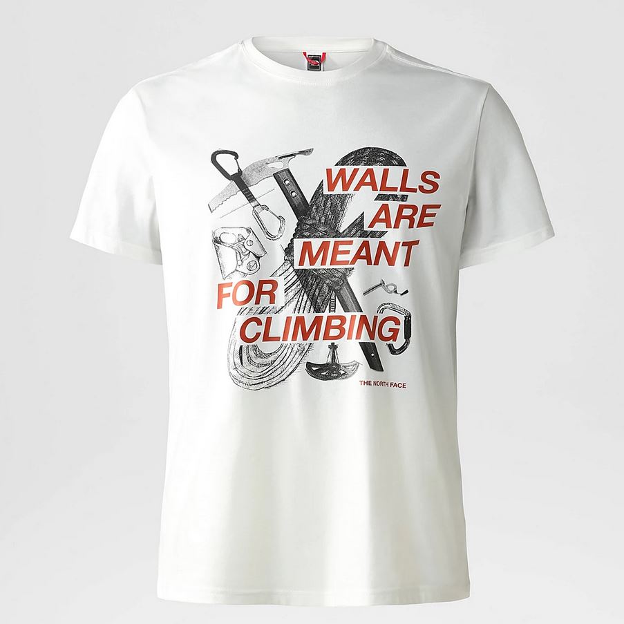 Outdoor S/S Graphic Tee Heren Gardenia White