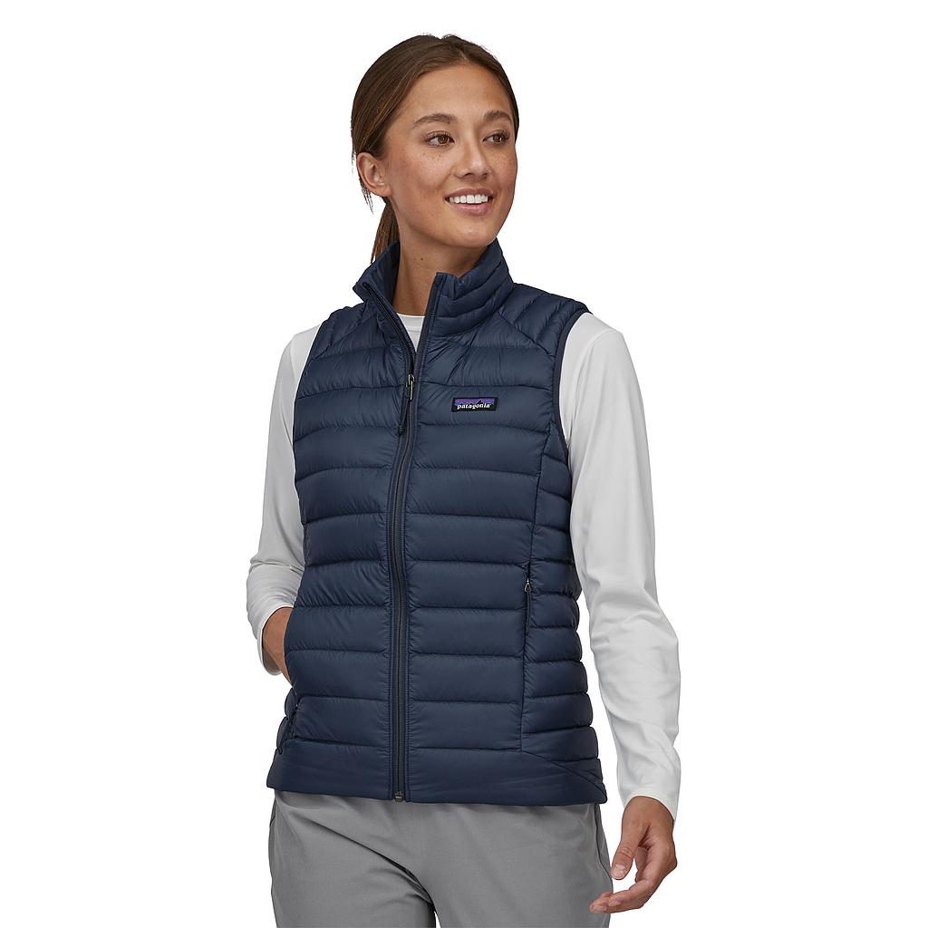Women's Down Sweater Vest New Navy