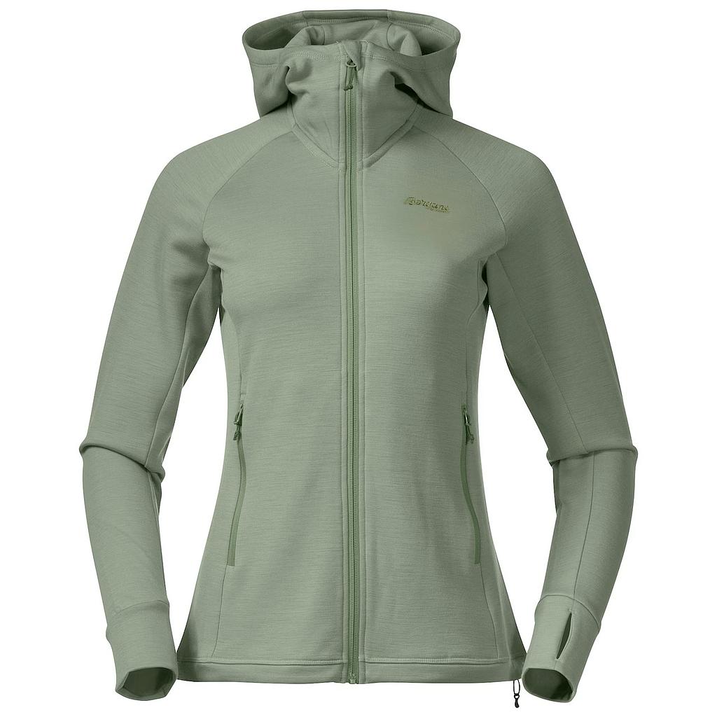 Ulstein Wool Hood Jacket Dames Jade Green