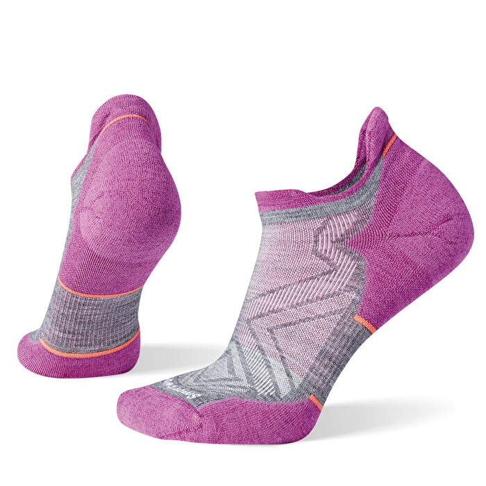 Women's Run Targeted Cushion Low Ankle Socks Medium Gray