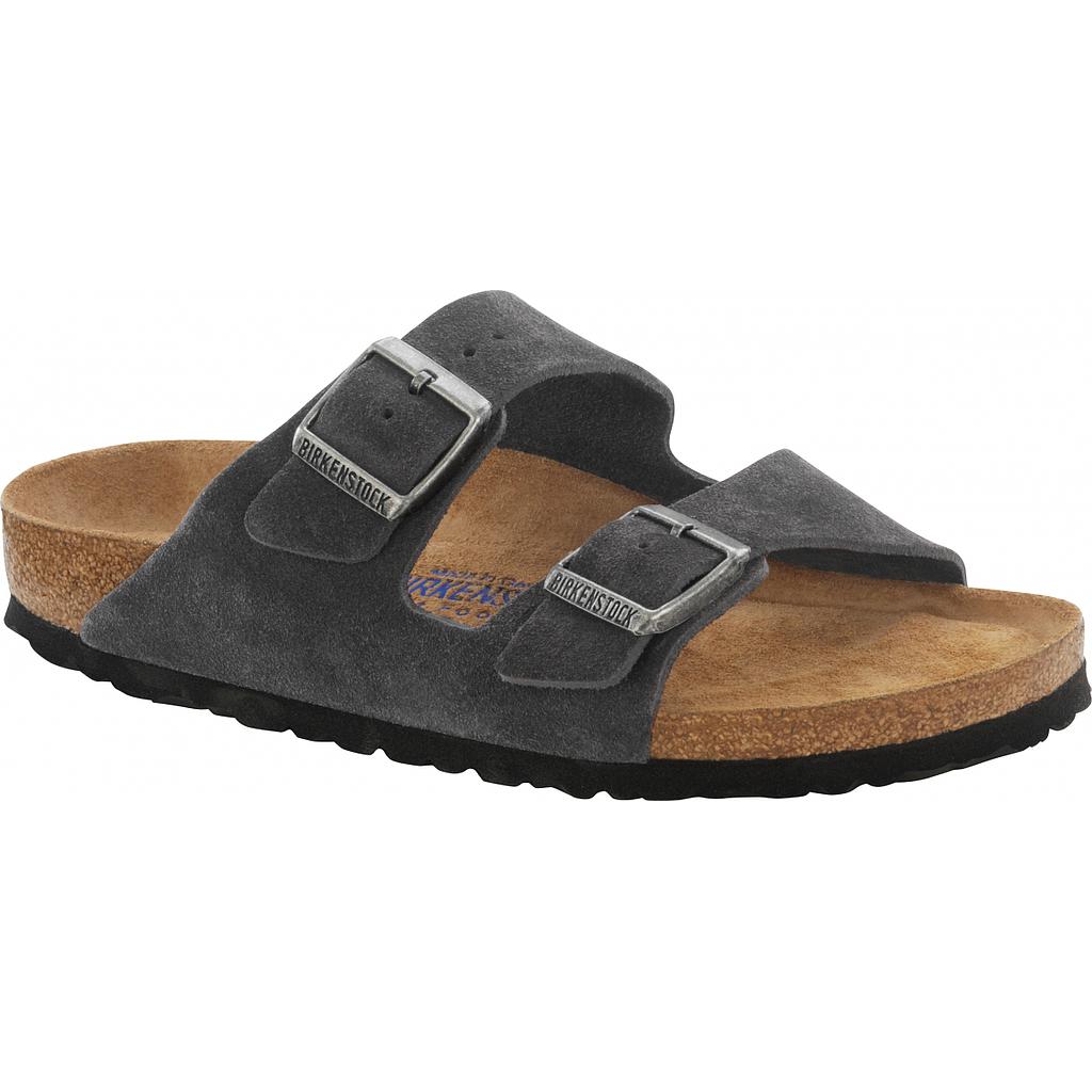 Arizona Soft Footbed Suede Leather Smal Velvet Grey