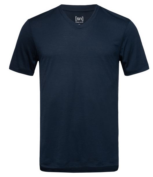 Men's Base V-Neck Tee 140 Navy Blazer