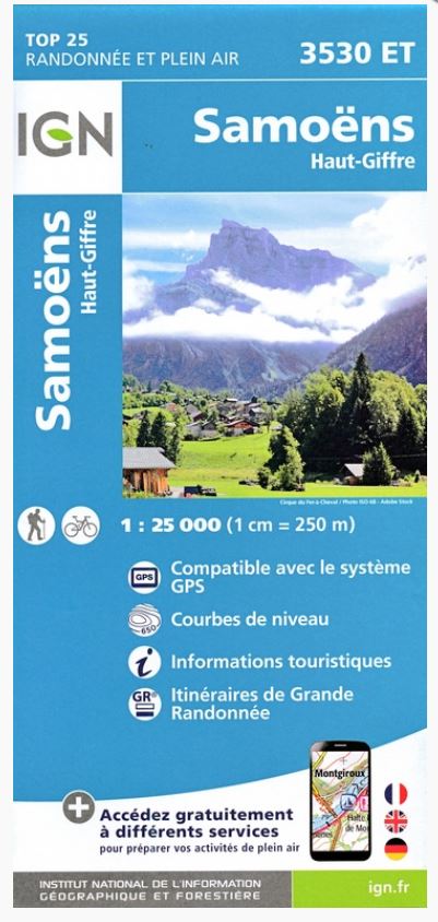 [IGN.3530ET] 3530ET Samoëns / Haut-Giffre GPS 1:25.000