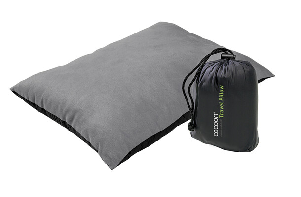 Travel Pillow Nylon/Microfiber Charcoal