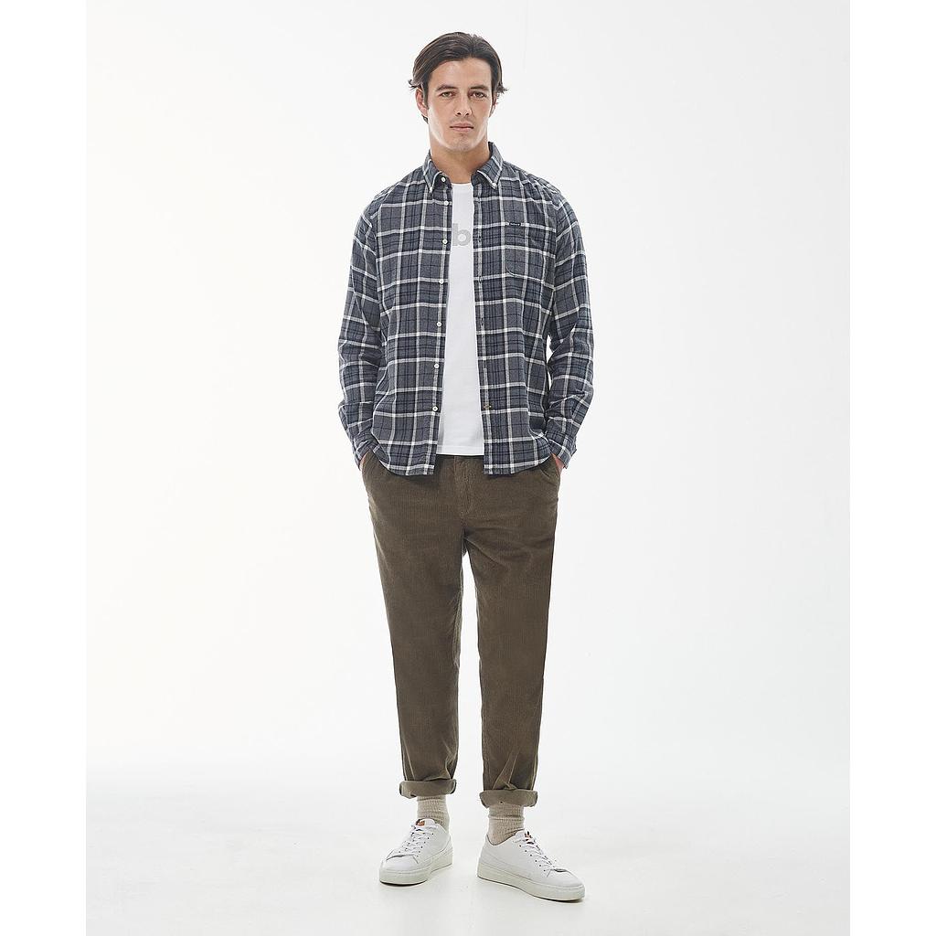 Deerpark Tailored Shirt Heren Grey Marl