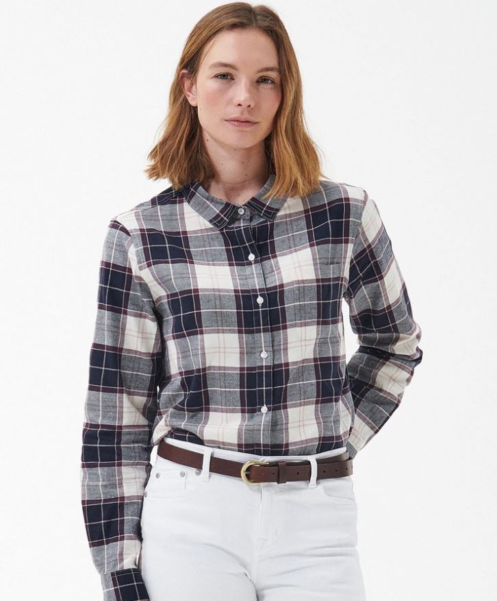 Pendula Shirt Dames Cloud/Navy Check