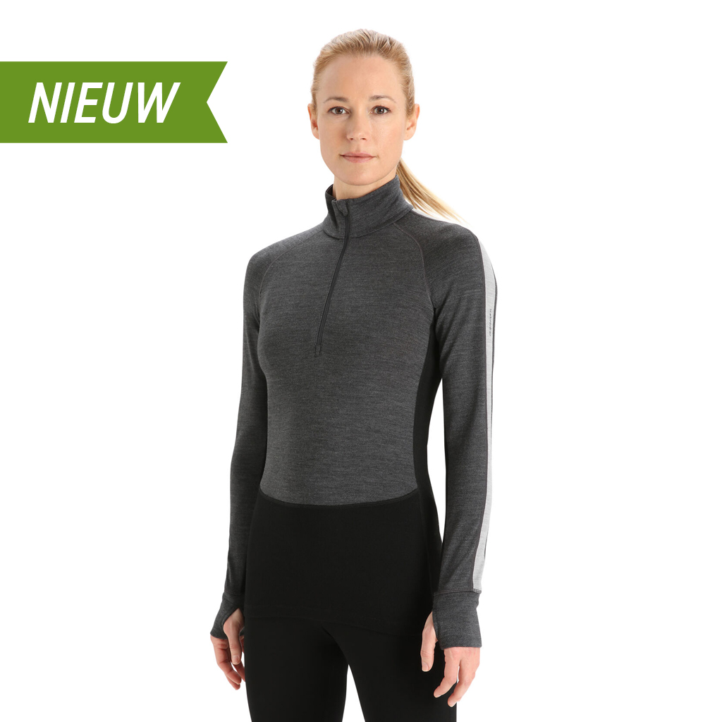 Women's ZoneKnit 260 Long Sleeve Half Zip Jet Heather/Black/Metro Heather
