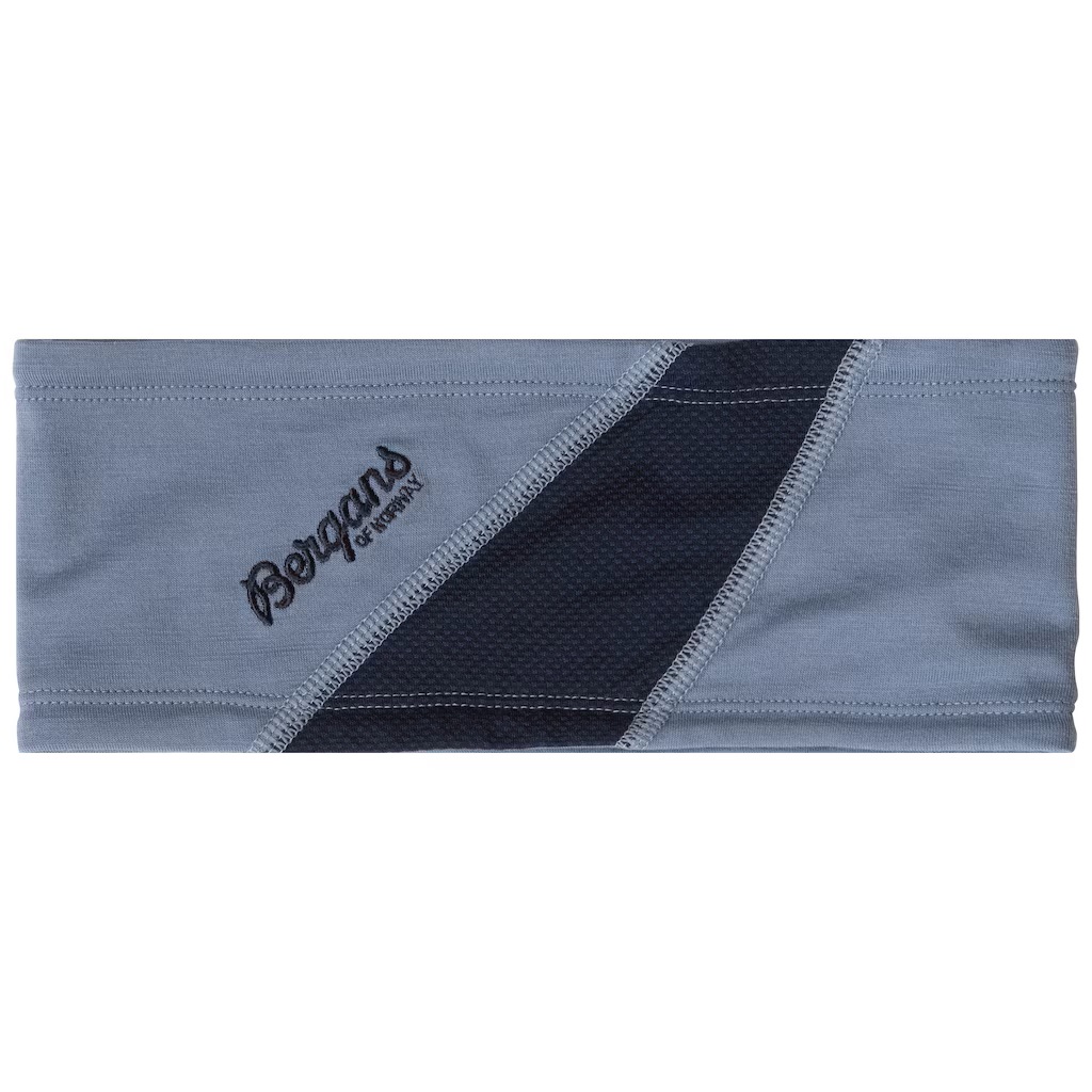Cecilie V2 Light Wool Headband Dames Misty Sky Blue/Navy Blue