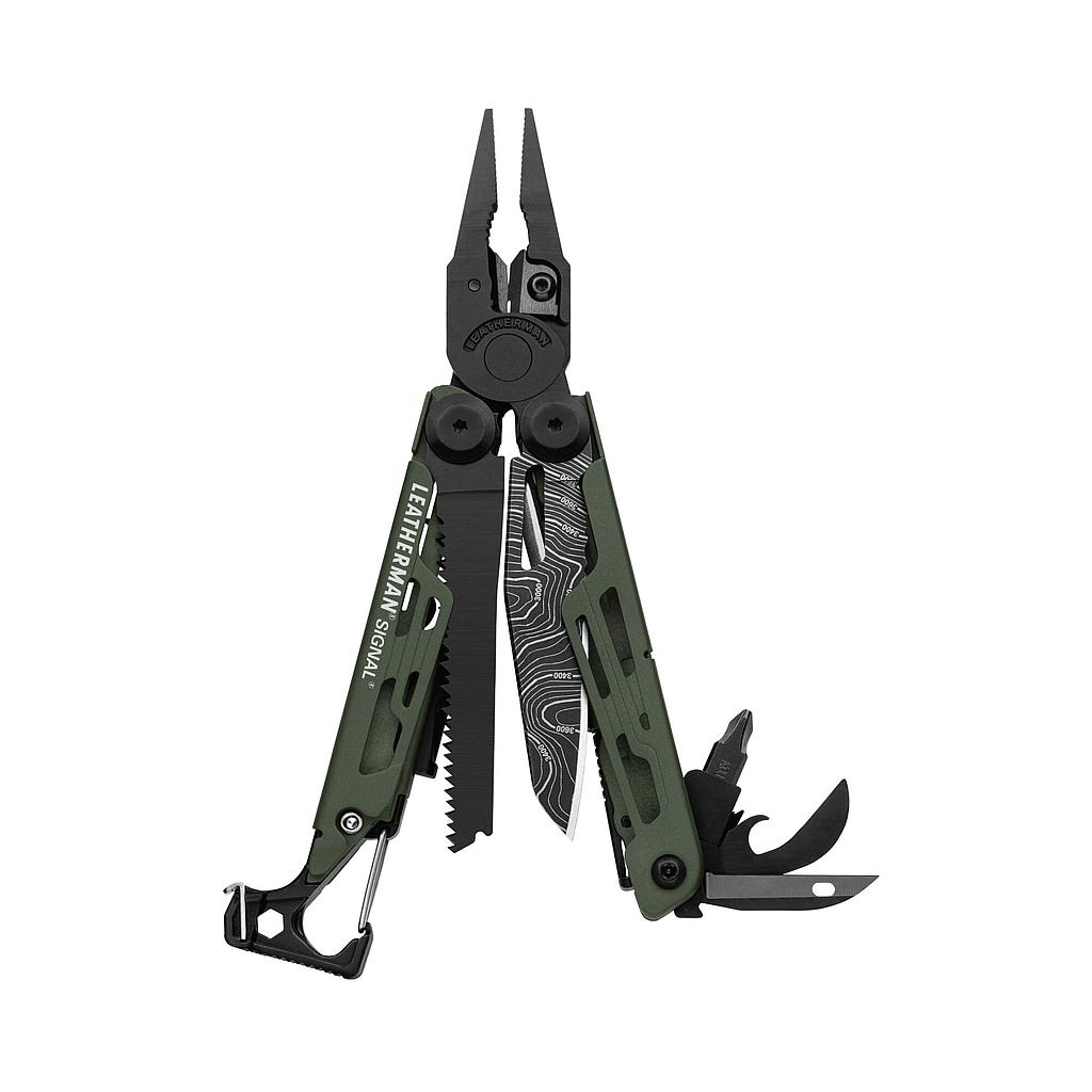 [832692] Signal Multitool - Topo Green - 19 Functies - Etui