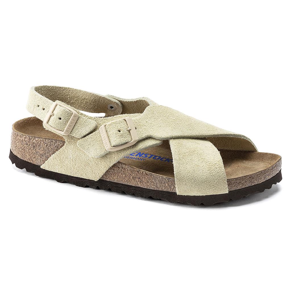 Tulum Soft Footbed Almond - Suede Leather Almond
