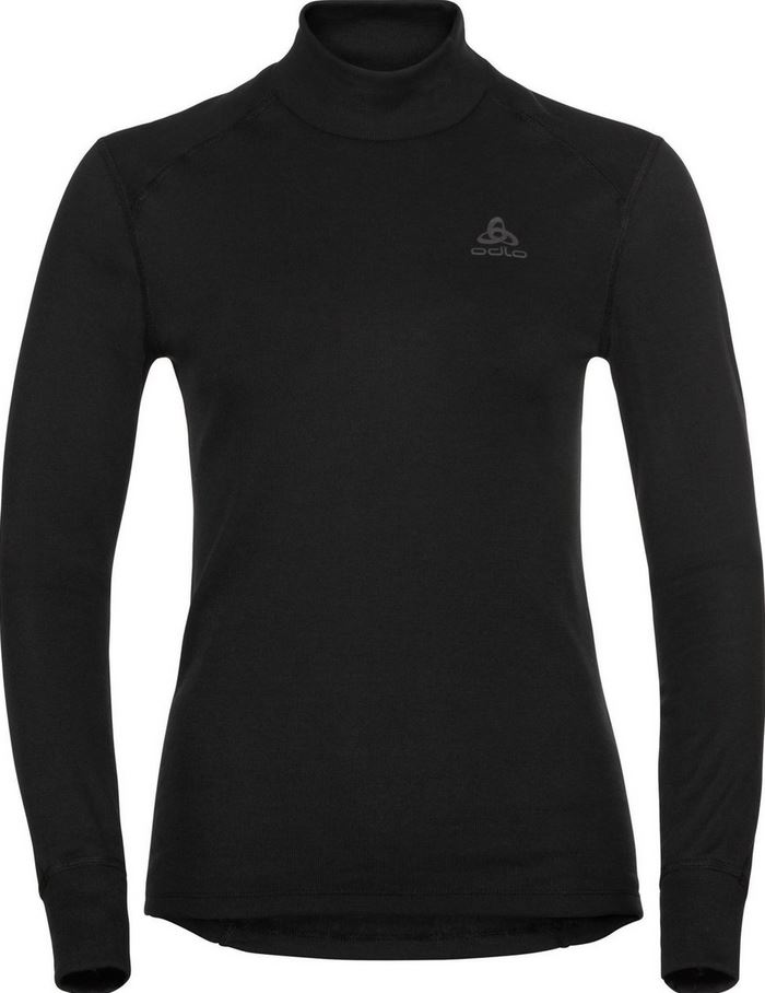 Women's Active Warm Eco Turtleneck LS Baselayer Black