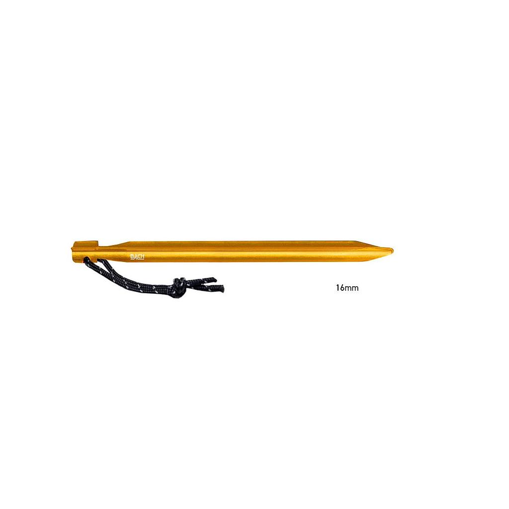 [B289649-7121] Pegs Ultralight Twisted Y16 6-Pack Yellow Sunrise