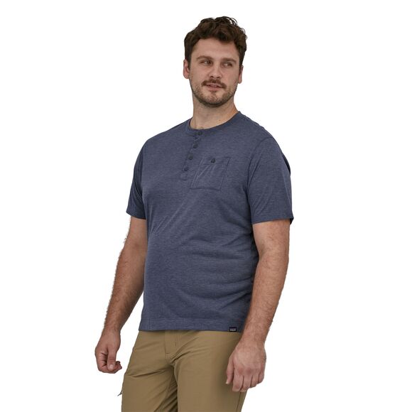 Men's Cap Cool Trail Bike Henley Classic Navy