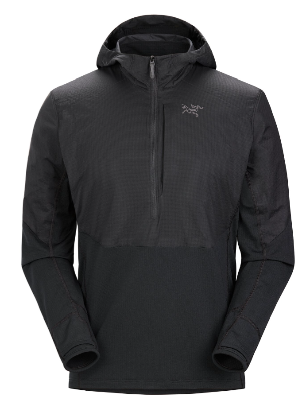 Men's Delta Hybrid Hoody Black  I