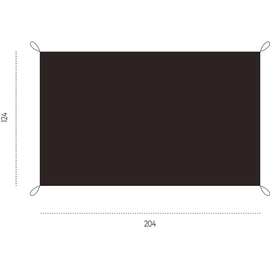 [F33100089 550 OneSize] Friluft 2 Footprint Black