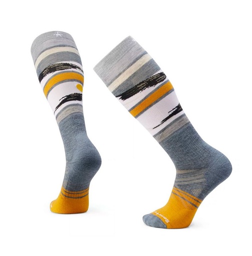 Ski Full Cushion Midnight Ski Pattern OTC Socks Pewter Blue