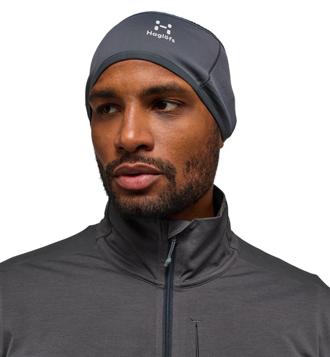[607003 2AT 005] L.I.M Hybrid Windstopper Headband  Magnetite