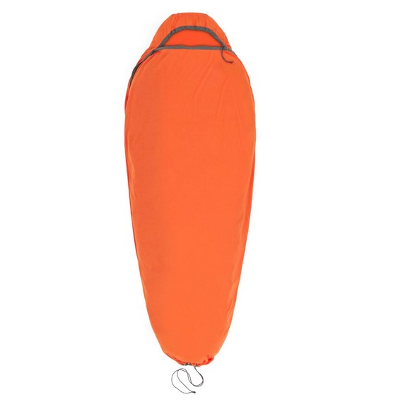 [ASL031071-190802] Reactor Extreme Sleeping Bag Liner - Mummy w/ Drawcord - Compact Spicy Orange