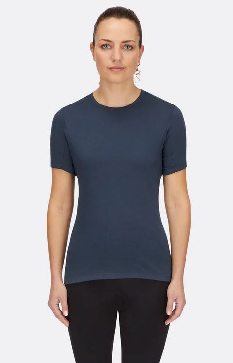 Womens Cinder Crimp Tee Tempest Blue