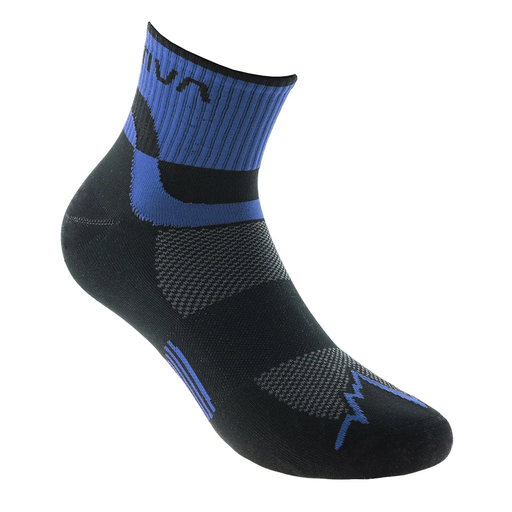 Trail Running Socks. Black/Neptune