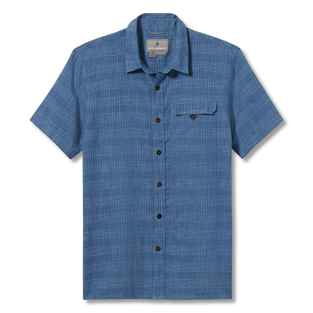Hempline Spaced S/S Heren Tahoe Blue