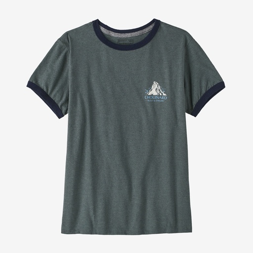 Women's Chouinard Crest Ringer Responsibili-Tee Nouveau Green