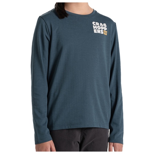 Kids Nosilife Cruz Long Sleeved T-Shirt Blue Stone