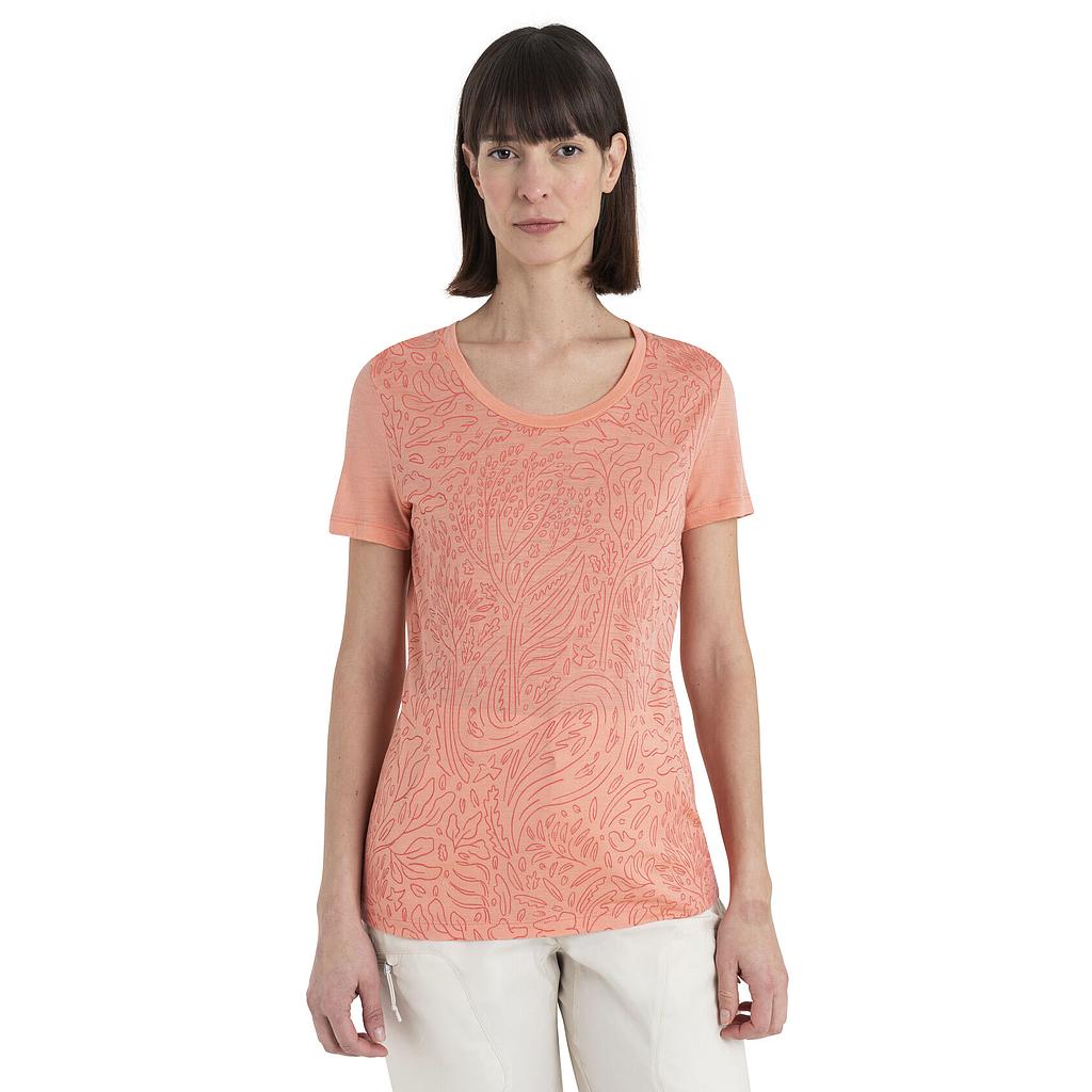 Women's Merino 150 Tech Lite III SS Scoop Tee Through the Woods Glow