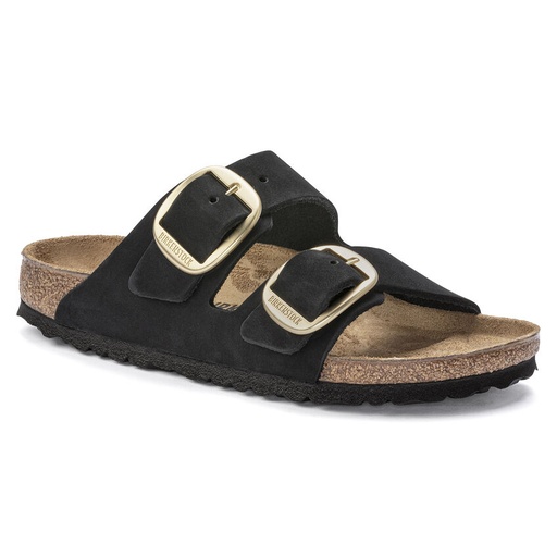 Arizona Big Buckle Nubuck Leather  Black