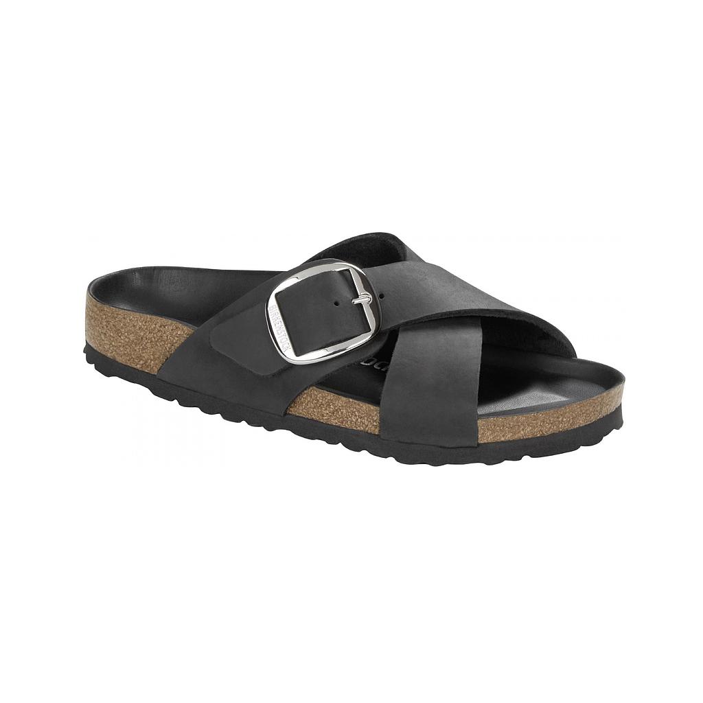 Siena Big Buckle - Oiled Leather Black Hex