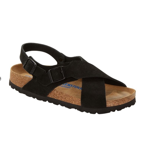 Tulum Soft Footbed - Suede Leather - Black Black