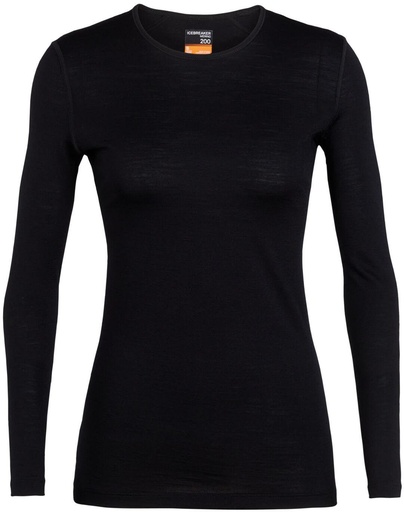 200 Oasis Long Sleeve Crewe Dames Black