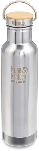 [1002725] 20oz Insulated Reflect W/Stainless Uni Bamboo Cap Mirrored Stainless