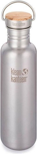 [1008541] 27oz Reflect w/Bamboo Cap Brushed Stainless