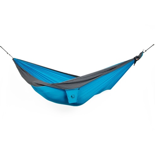 [TMO1503] 2-Persoons Hangmat Original Double (320 x 200 cm)
 Aqua/Dark Grey