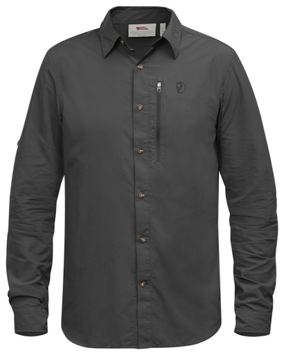 Abisko Hike Shirt Long Sleeve Heren Dark Grey