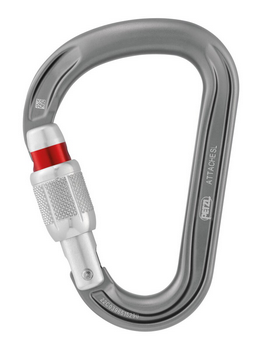 [M038AA01] Attache Screw Lock Carabiner Grey