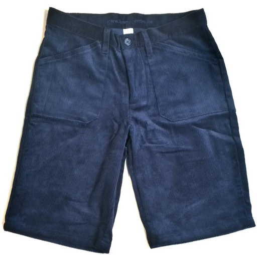 Bermuda Scouts Velours Blauw