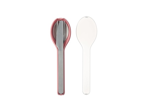 [105760076700] Bestekset Ellipse 3-delig Nordic Pink