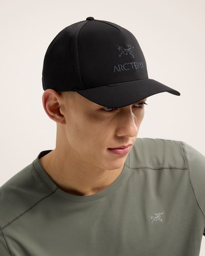 [X000007763003] Bird Word Trucker Curved Black/Graphite