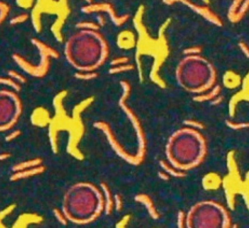 [Body Cooler 203] Body Cooling Neck Wrap Black B/Ground Stickmen