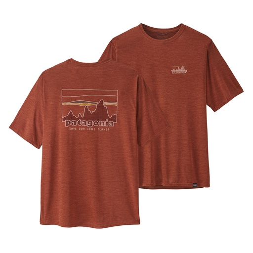 Cap Cool Daily Graph Shirt Heren '73 Skyline/Burl Red X-Dye