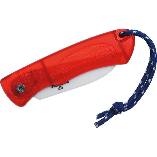 [RU61120] Ceram Mini Foldable Knife Transparant Red