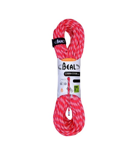 [BC086C.60.O] Cobra II Unicore 8.6mm x 60m Dry Cover Orange