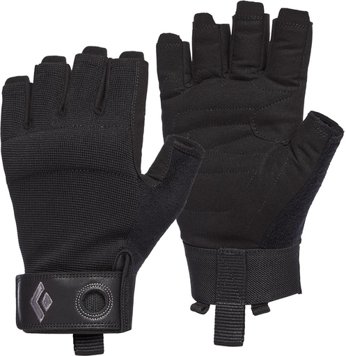 Crag Half-Finger Gloves Black