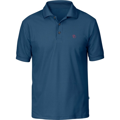 Crowley Pique Shirt Heren Uncle Blue