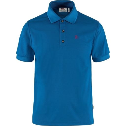 Crowley Pique Shirt Heren Alpine Blue