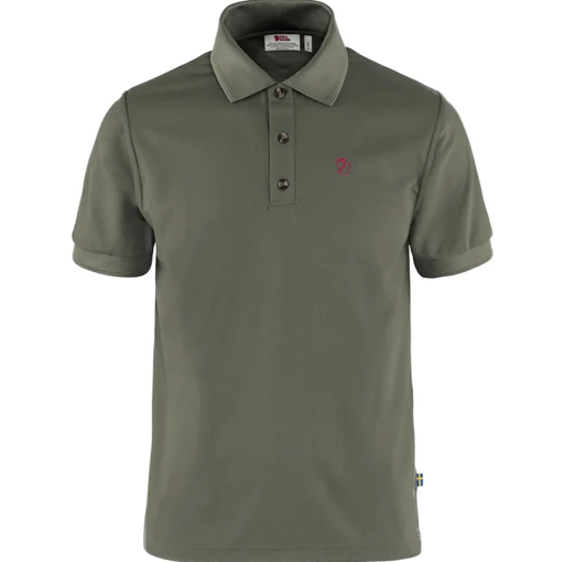 Crowley Pique Shirt Heren Mountain Grey